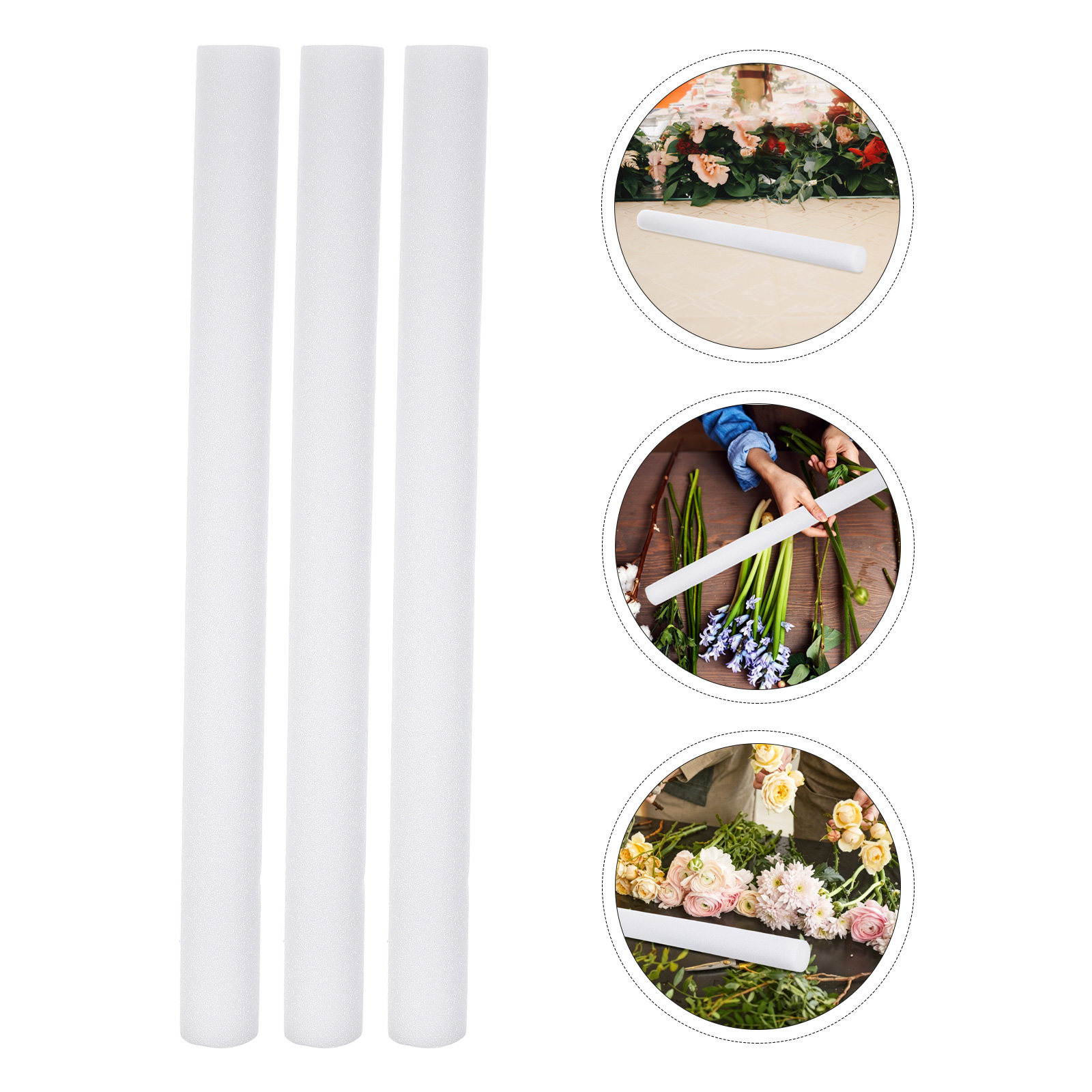 Easy Florist Supply - 8 Buah Blok Busa Bunga, Batang