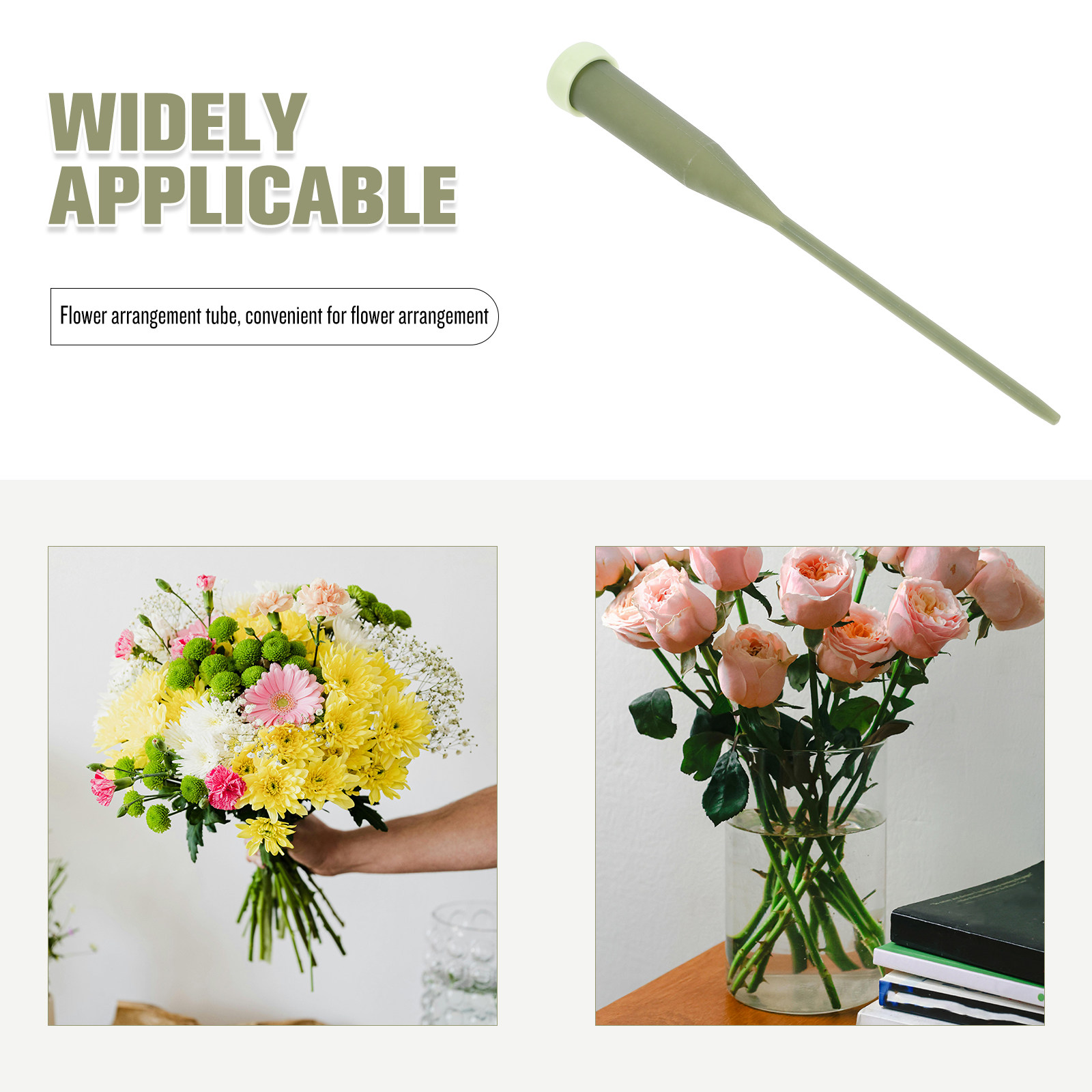 50Pcs Tabung Bunga Hijau 145Mm - Easy Florist Supply ulasan dan harga