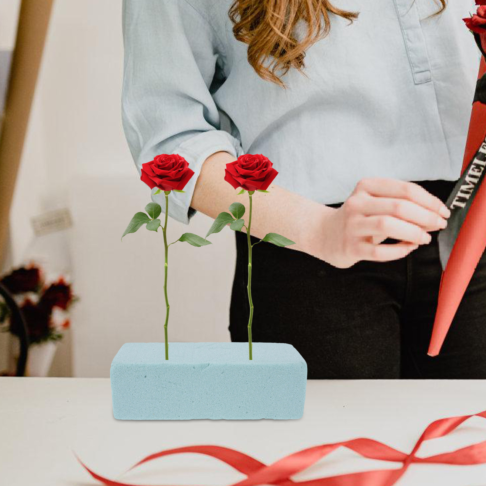 Busa Floral Bentuk Bata Sangat - Easy Florist Supply ulasan dan harga